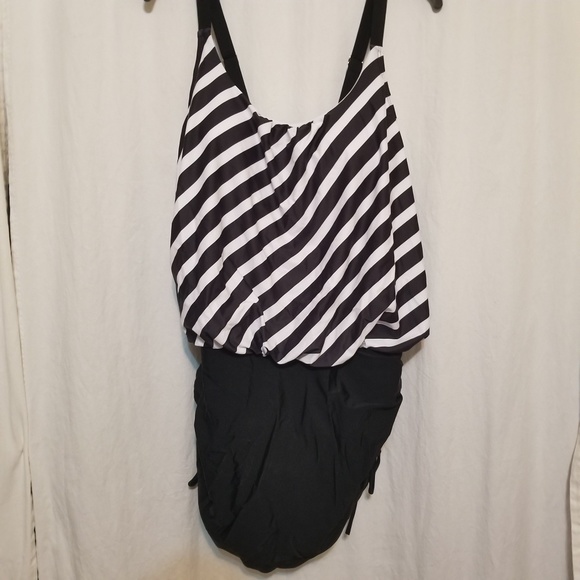slimming skirted one piece swimsuit